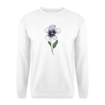 Pansy Violet - Unisex Sweatshirt - white - Front