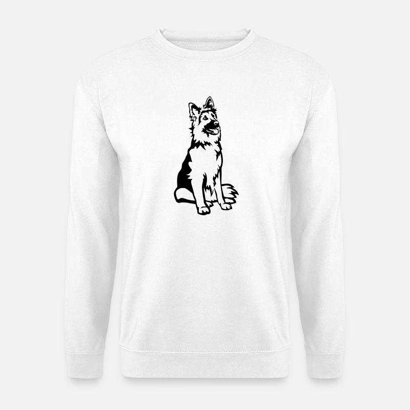 Deutscher Schäferhund - Unisex Pullover - Weiß