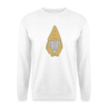 gartenzwerg gold - Unisex Pullover - Weiß - Vorne