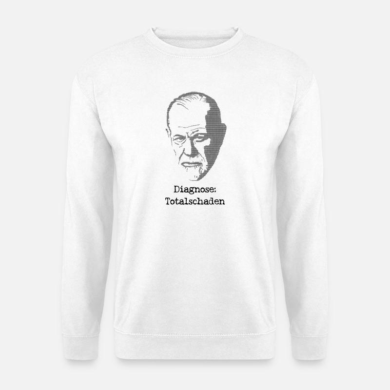 Freud Diagnose Totalschaden - Unisex Pullover - Weiß