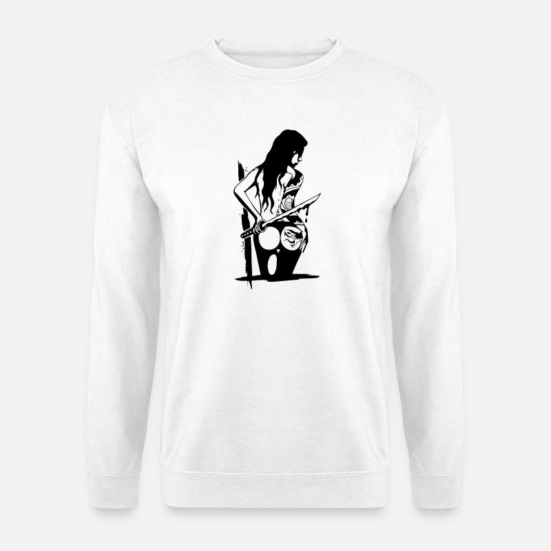 Ninja / Assassin - Unisex Pullover - Weiß