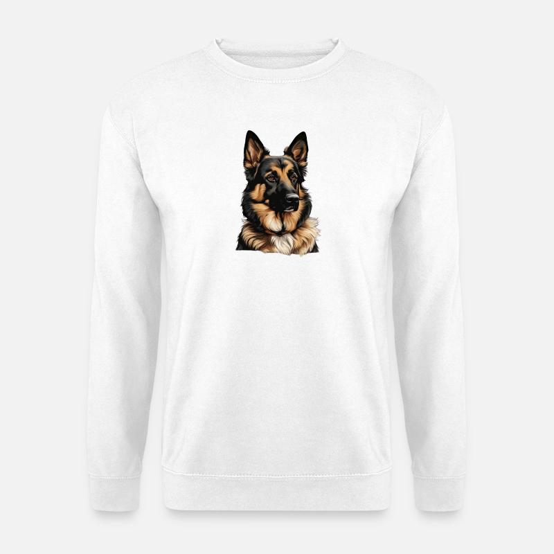 chien de berger - Sweat-shirt Unisexe - blanc