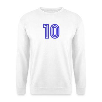 10. 10 YEARS. 10th ANNIVERSARY. 10 YEAR ANNIVERSARY. - Unisex Sweatshirt - white - Front