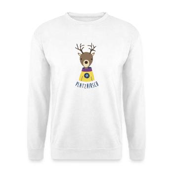 Deer Antlers Quote Kids Woodland Wild Hunting Xmas Fan - Unisex Sweatshirt - white - Front