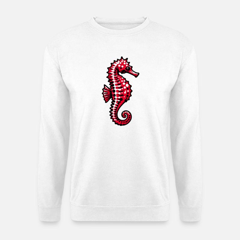 Seepferdchen - Unisex Pullover - Weiß