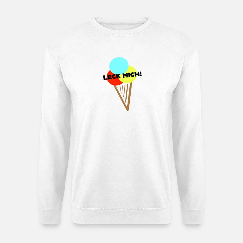 Ach, Leck mich! - Unisex Pullover - Weiß