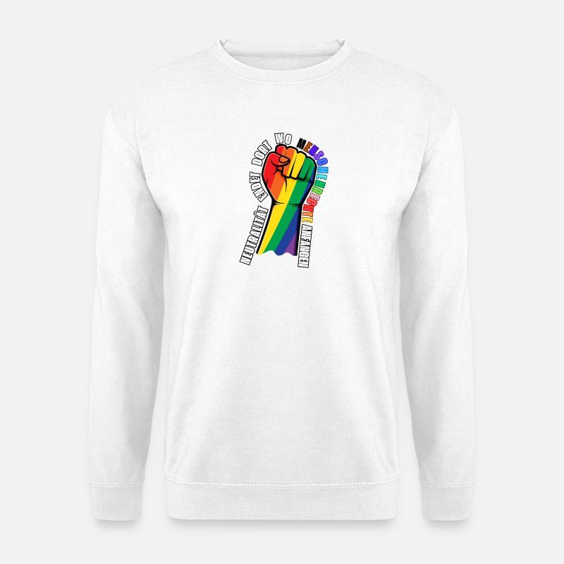 Statement Stickers Human Rights - Unisex Sweatshirt - white