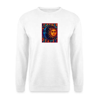 Sun and Moon Neon Prism - Unisex Sweatshirt - white - Front