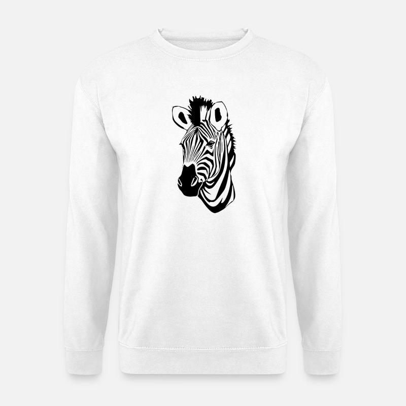 Zebra T-shirt Geschenk - Unisex Pullover - Weiß