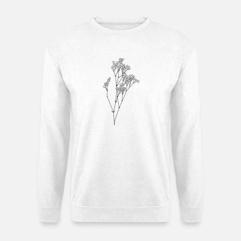 Zartes Schleierkraut - Unisex Pullover - Weiß
