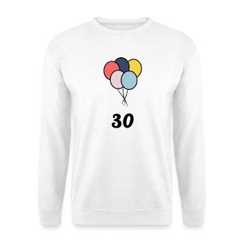 30. 30 YEARS. 30th ANNIVERSARY. 30 YEARS ANNIVERSARY. - Unisex Sweatshirt - white - Front