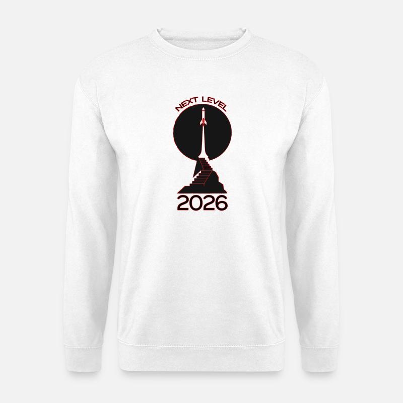 Next Level 2026 Rakete - Unisex Pullover - Weiß