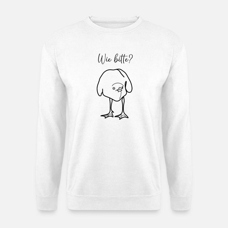 Wie bitte? - Unisex Pullover - Weiß