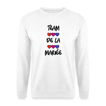 MARIEE. FUTURE MARIEE. EVJF. TEAM. TEAM MARIEE - Sweat-shirt Unisexe - blanc - Devant