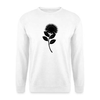 Fleur de Pohutukawa - Sweat-shirt Unisexe - blanc - Devant