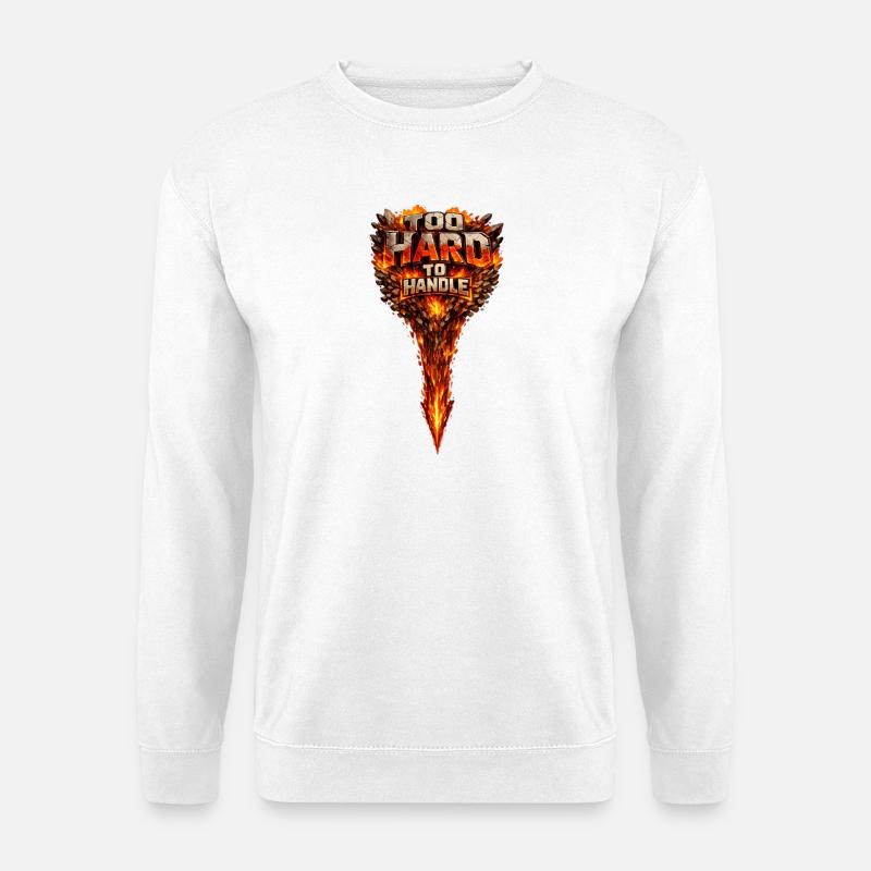 Too Hard to Handle Fire-Logo - Unisex Pullover - Weiß