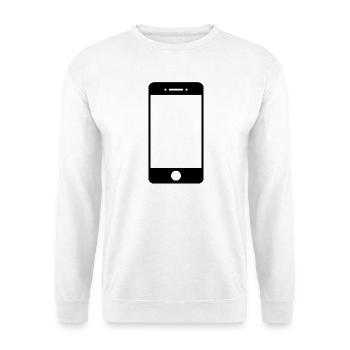 smartphone - Unisex Sweatshirt - white - Front