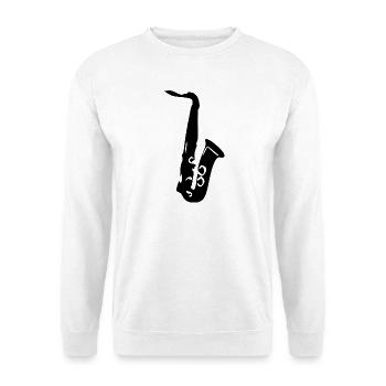 Saxophone Music Gift Musician - Unisex Sweatshirt - white - Front