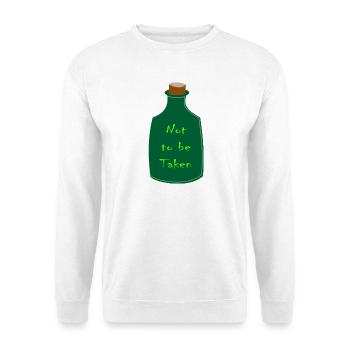 Nicht zu nehmen Halloween-Trankflasche - Unisex Pullover - Weiß - Vorne - Alina (178cm) & Michal (187cm)