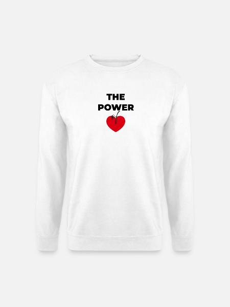 Die Kraft der Liebe - Unisex Pullover - Weiß