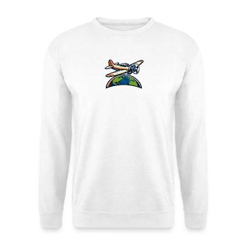 World Airplane Symbolism - Unisex Sweatshirt - white - Front