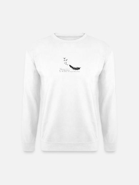 Moegest_Du_immer_Rueckenwind_haben-_und_stets_ - Unisex Pullover - Weiß