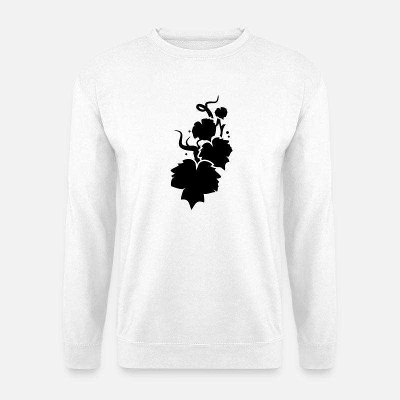 a vine silhouette - Unisex Sweatshirt - white