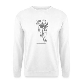 Rennrad Tour Sport Sportler Symbol Illustration - Unisex Pullover - Weiß - Vorne