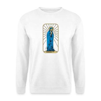 Heilige Maria ohne Hintergrund - Unisex Pullover - Weiß - Vorne