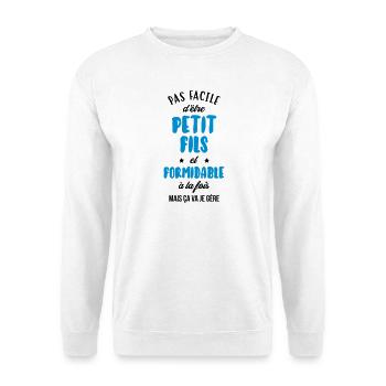 Sohn / Tochter / Familie / Mädchen - Unisex Pullover - Weiß - Vorne