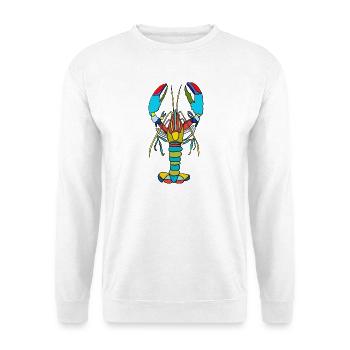 Colorful crab neon style - Unisex Sweatshirt - white - Front