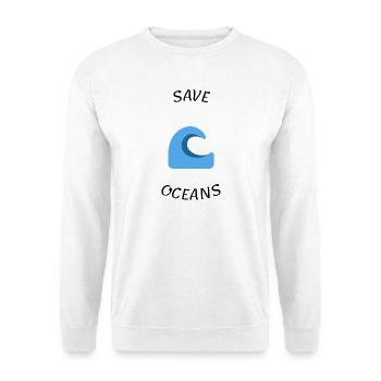 Ozean retten - Unisex Pullover - Weiß - Vorne