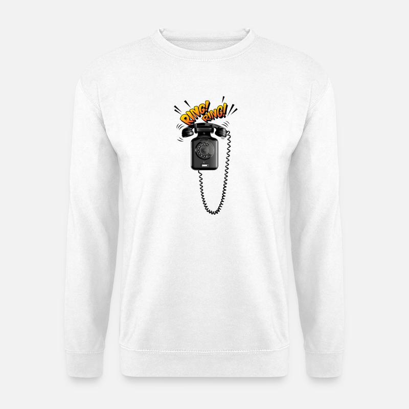 Telefon ohne Touch-Screen - Unisex Pullover - Weiß