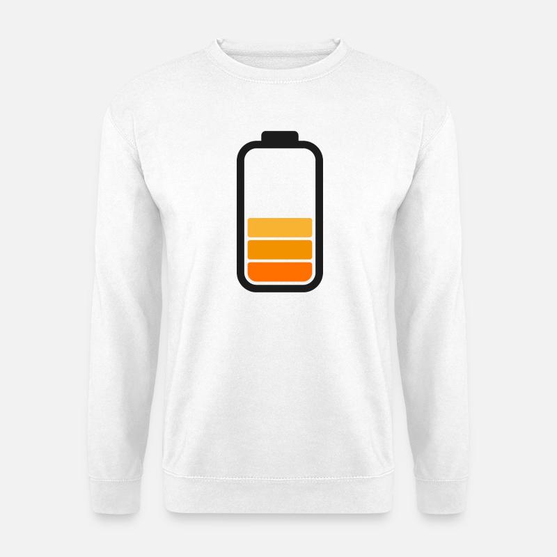 HALF BATTERY - Black - Unisex Pullover - Weiß