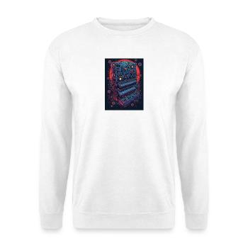Futuristisches elektronisches Musikgerät - Unisex Pullover - Weiß - Vorne
