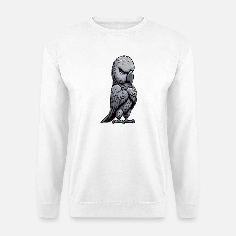 Graupapagei Papagei Papageibesitzer Papageihalter - Unisex Pullover - Weiß
