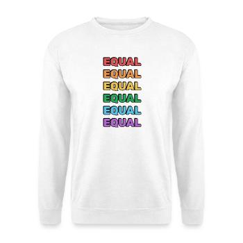 LGBTQ+ Equality Rainbow Pride Merch - Unisex Sweatshirt - white - Front