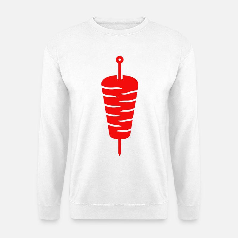Döner Spieß Icon - Unisex Pullover - Weiß