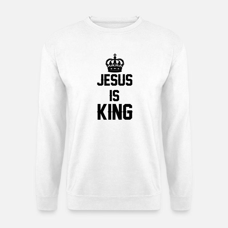 Jesus is King - Unisex Pullover - Weiß