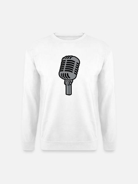 Microphone Singer Microphone Musician Music - Unisex Sweatshirt - white