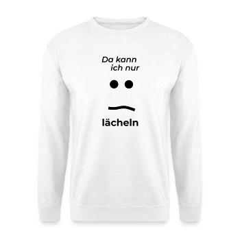 nur laecheln - Unisex Pullover - Weiß - Vorne