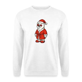 Winter Bear in Santa Outfit - Unisex Sweatshirt - white - Front