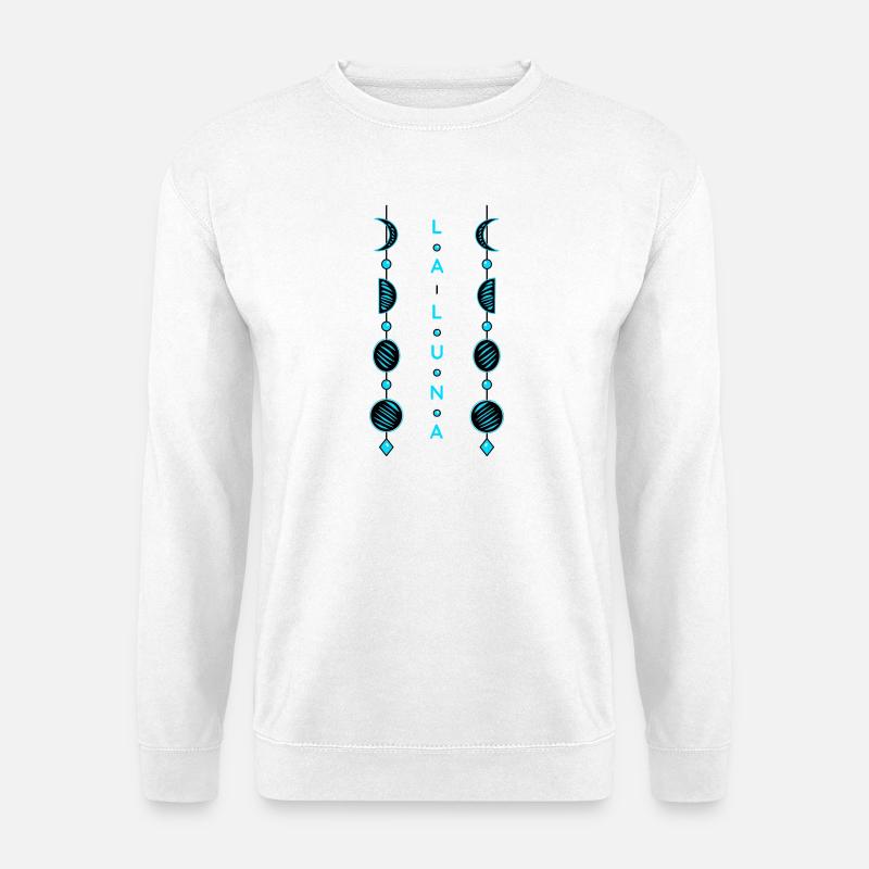 Mondphasen - Unisex Pullover - Weiß