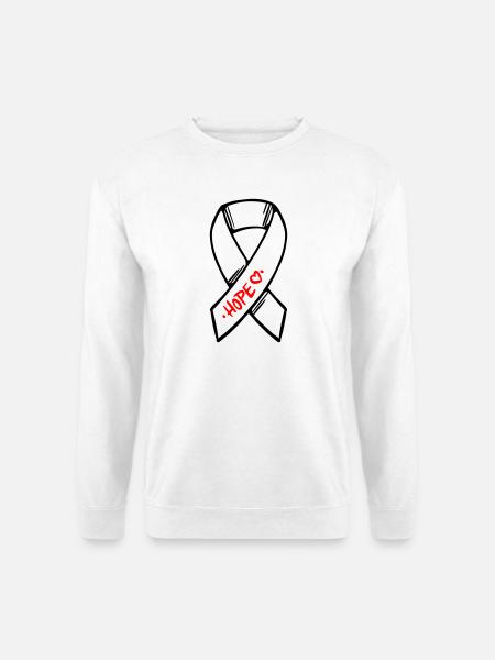 Loop Cancer Hope - Unisex Sweatshirt - white