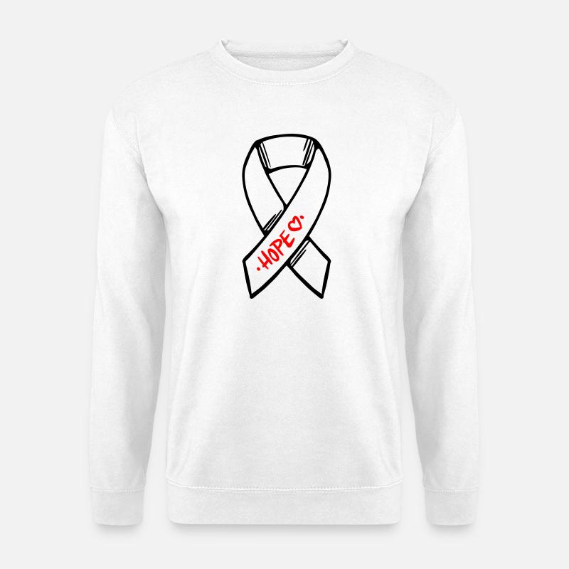 Loop Cancer Hope - Unisex Sweatshirt - white