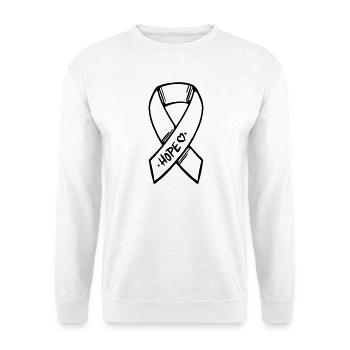 Loop Hope Cancer - Sweat-shirt Unisexe - blanc - Devant
