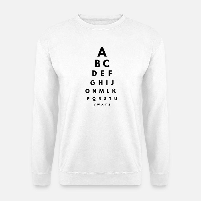 Sehtest - Unisex Pullover - Weiß