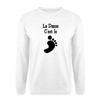 La danse c’est le pied - Sweat-shirt Unisexe - blanc - Devant