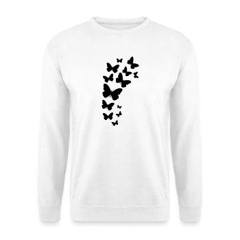 Floating Butterflies - Unisex Sweatshirt - white - Front