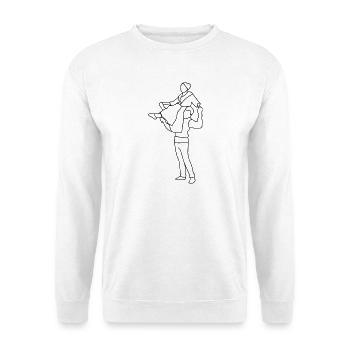 Ein paar Volkstänzerinnen schwarzes T-Shirt... - Unisex Pullover - Weiß - Vorne